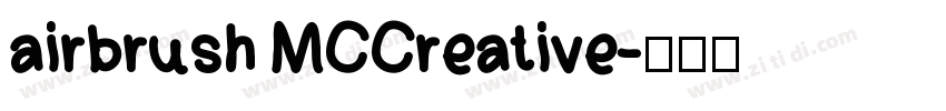 airbrush MCCreative字体转换